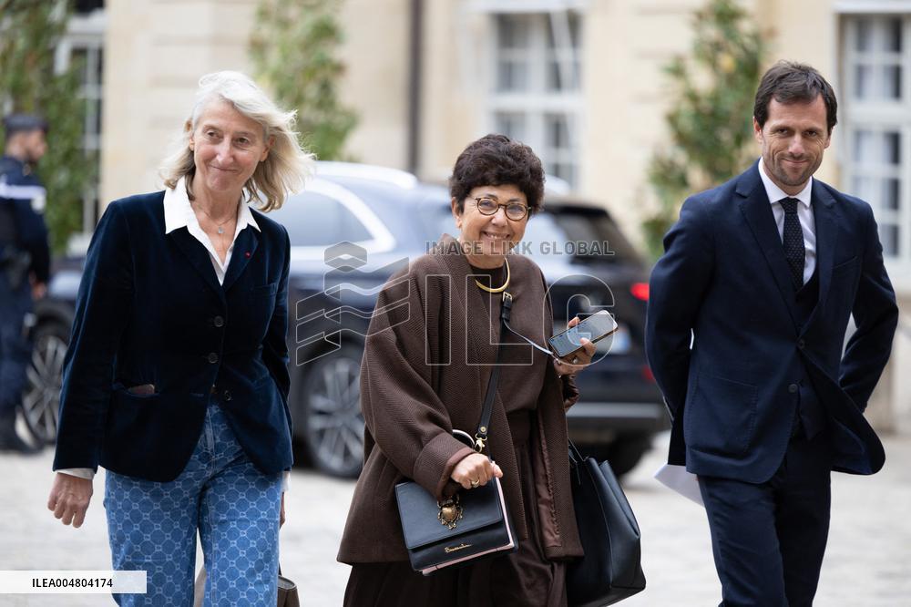 Meeting of newly-appointed ministers at Matignon - Paris