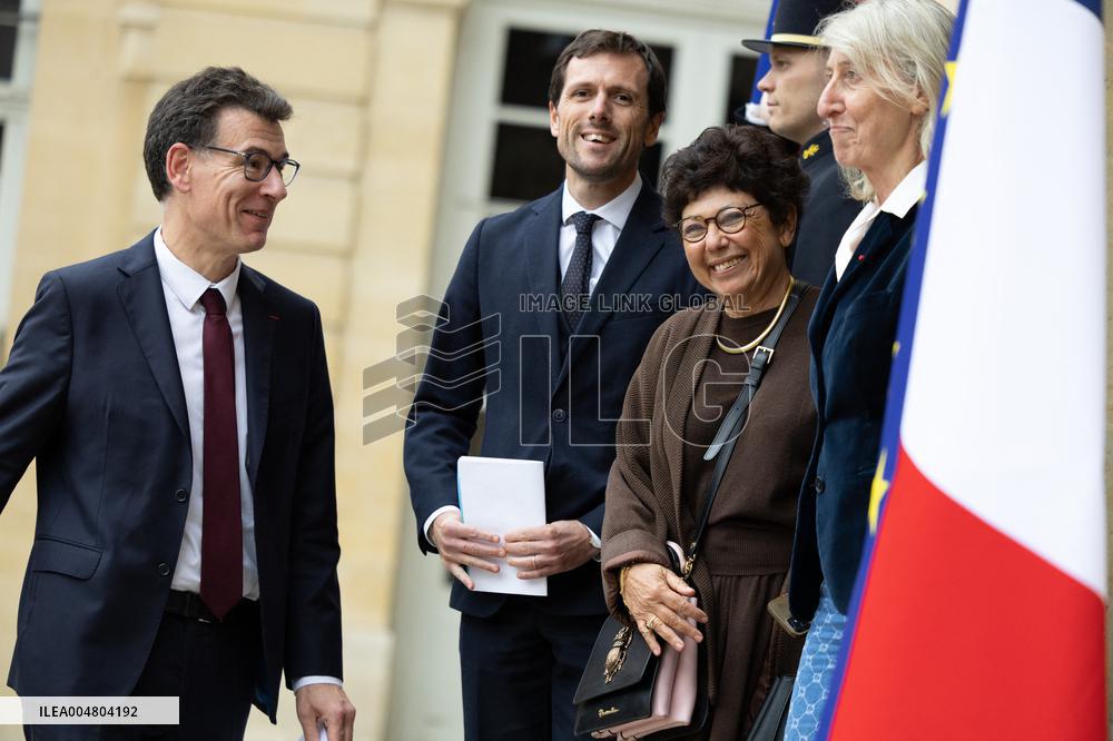 Meeting of newly-appointed ministers at Matignon - Paris