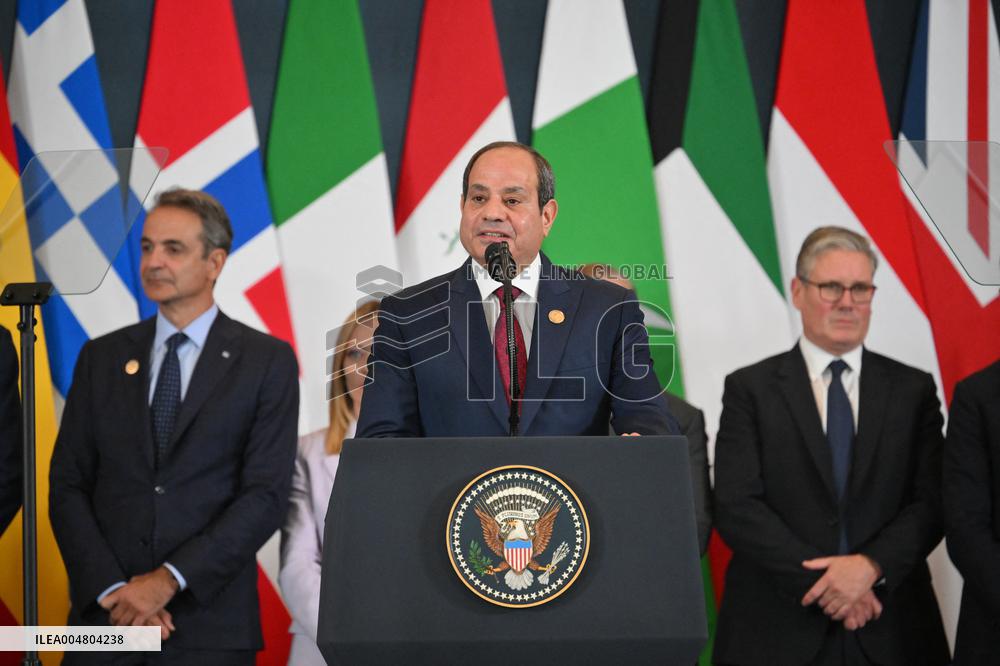 Sharm El-Sheikh Peace Summit in The Egypt