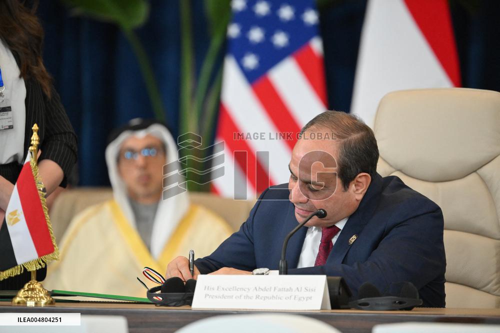 Sharm El-Sheikh Peace Summit in The Egypt