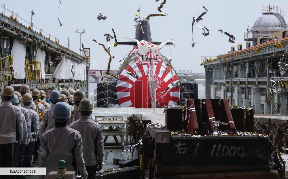 MSDF's new submarine launched