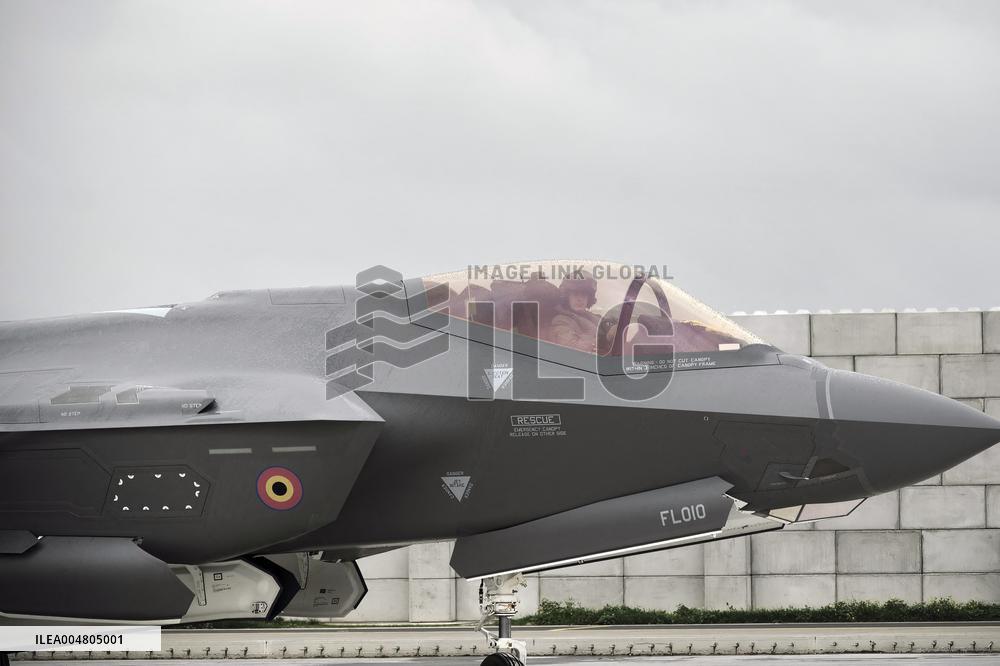 King Philippe At F-35 Delivery Ceremony - Florennes