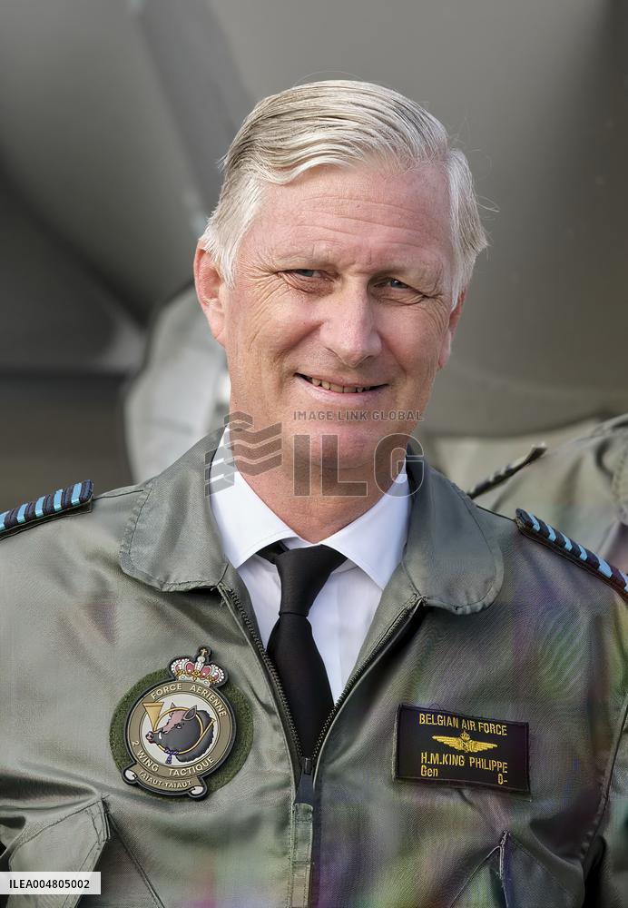 King Philippe At F-35 Delivery Ceremony - Florennes