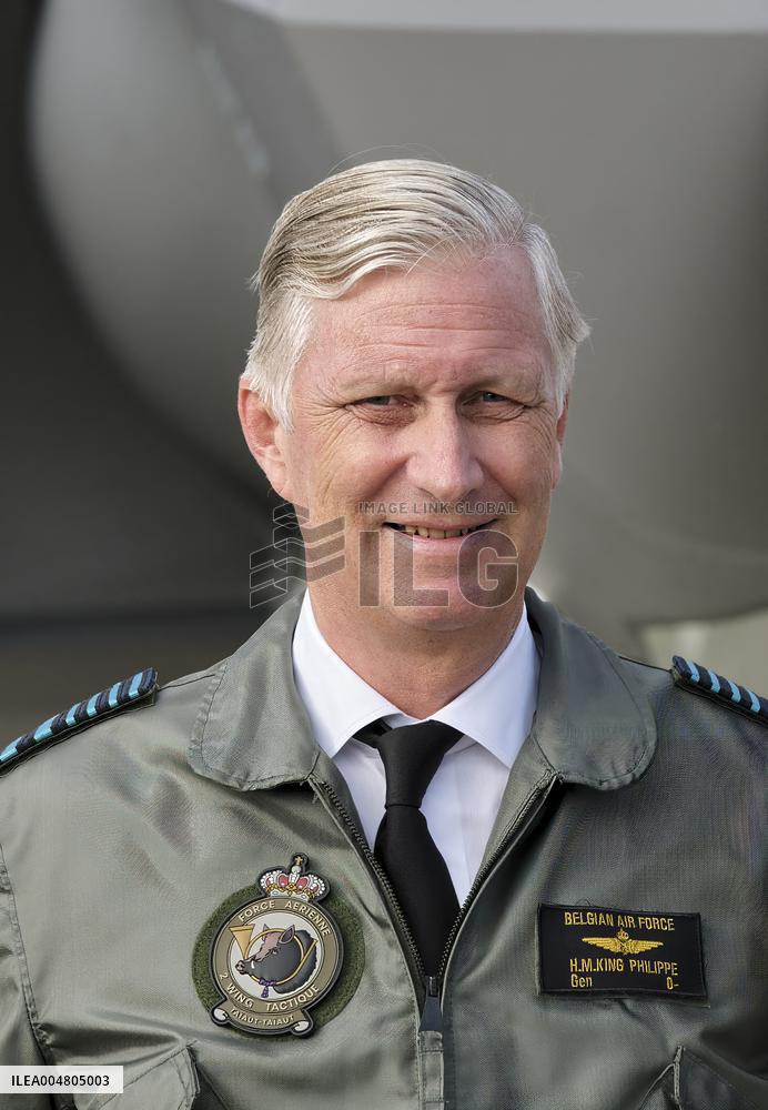 King Philippe At F-35 Delivery Ceremony - Florennes