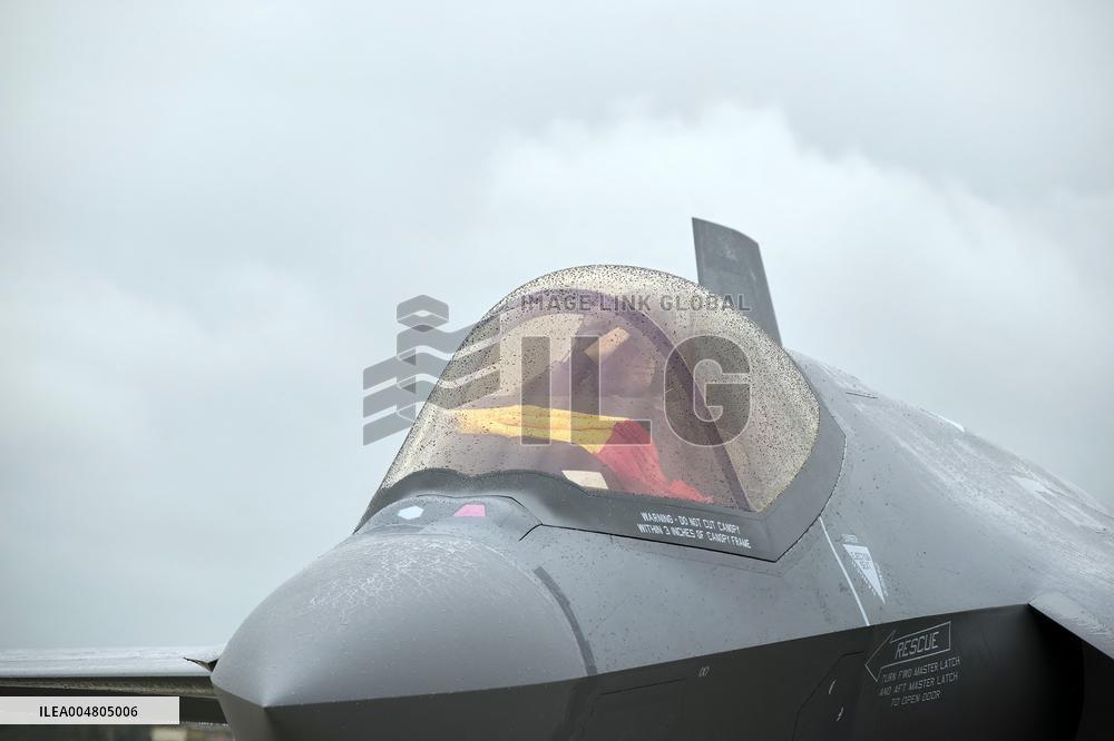 King Philippe At F-35 Delivery Ceremony - Florennes