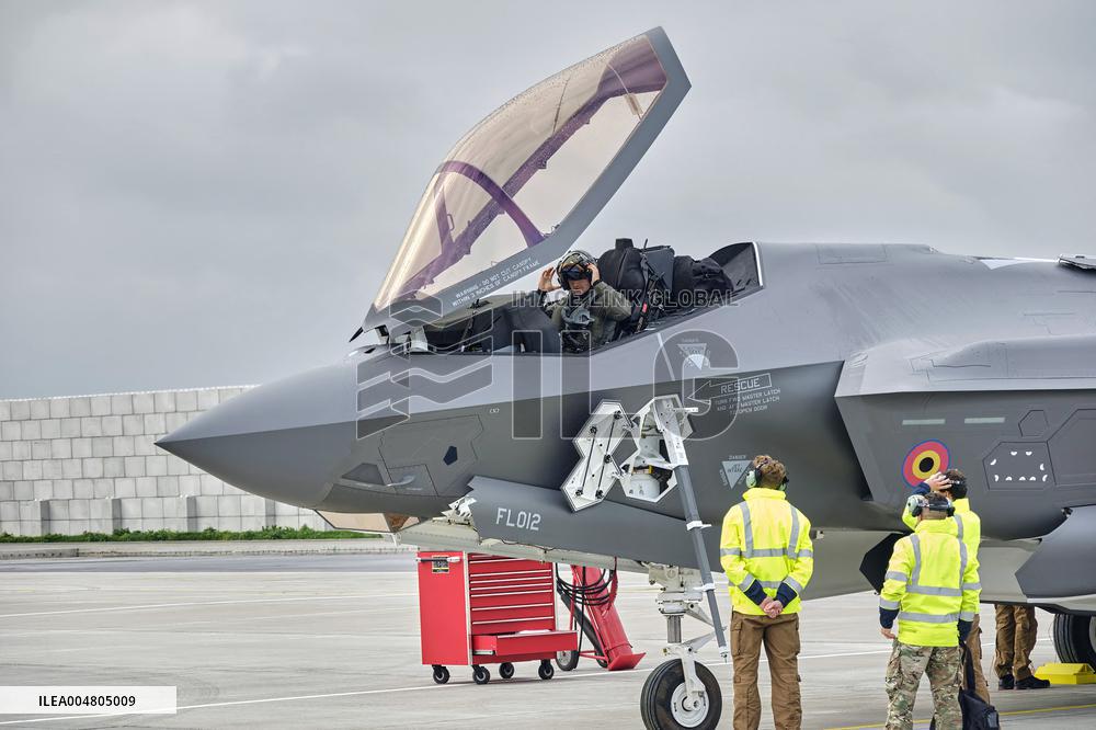 King Philippe At F-35 Delivery Ceremony - Florennes