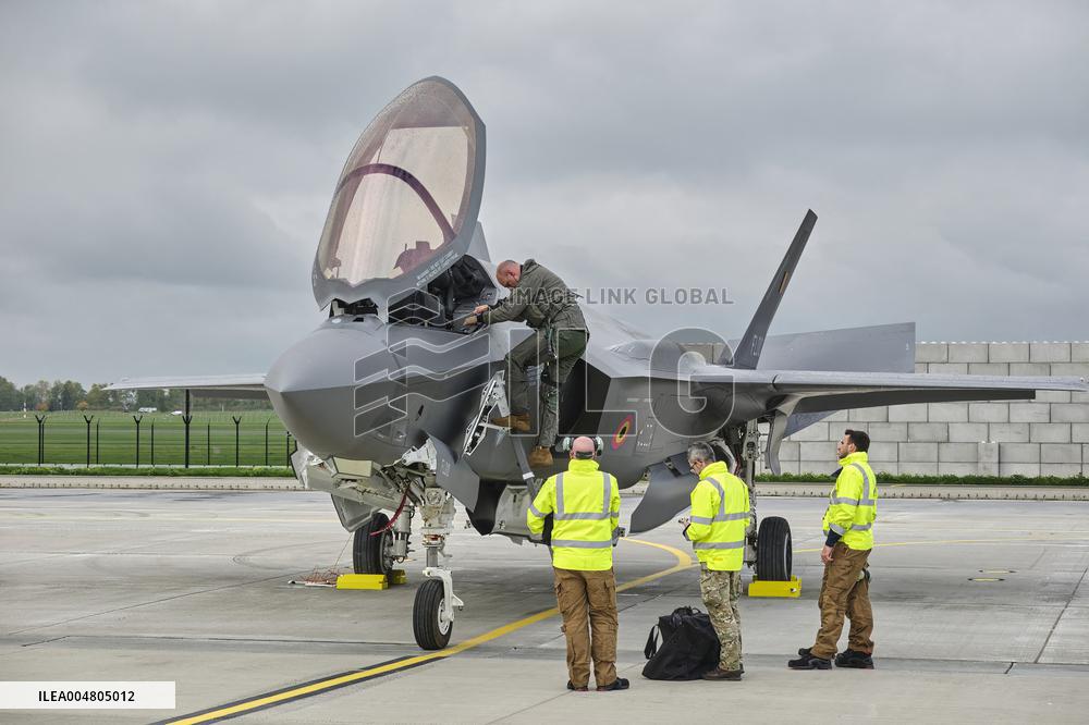 King Philippe At F-35 Delivery Ceremony - Florennes