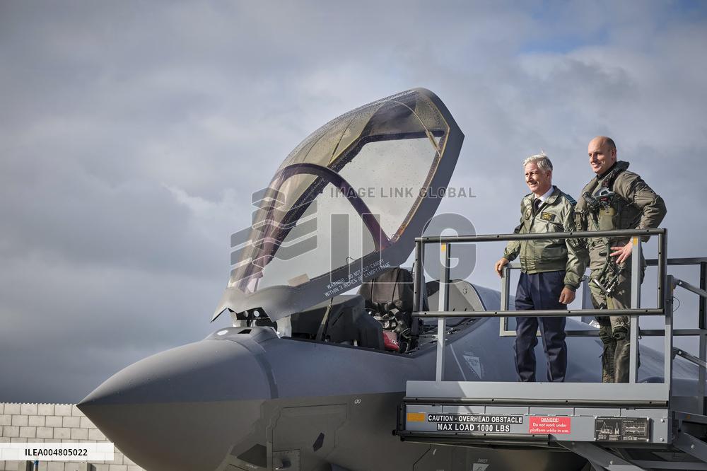 King Philippe At F-35 Delivery Ceremony - Florennes
