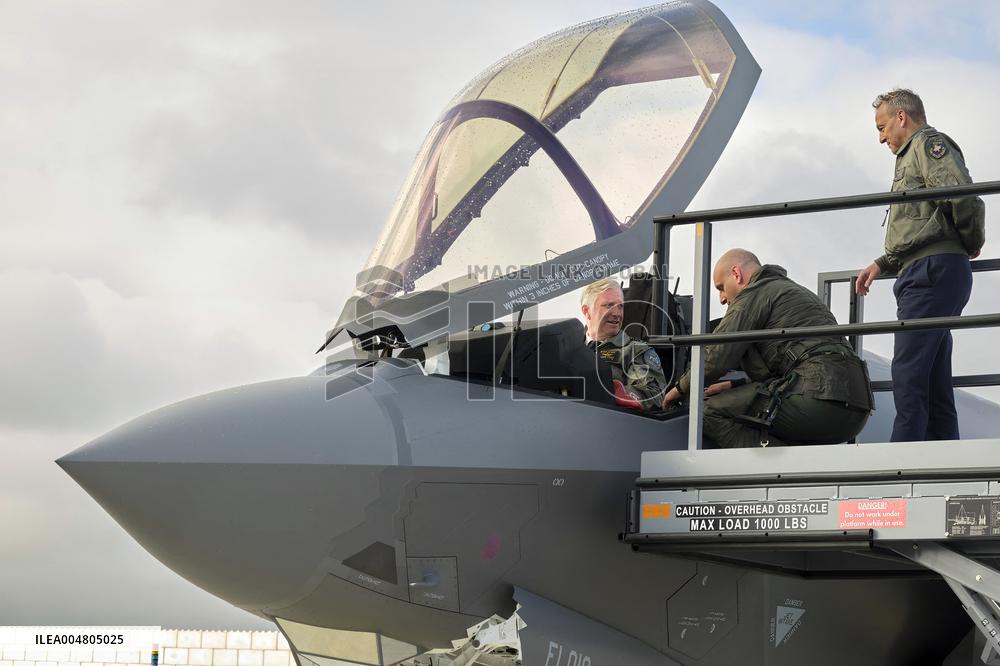 King Philippe At F-35 Delivery Ceremony - Florennes