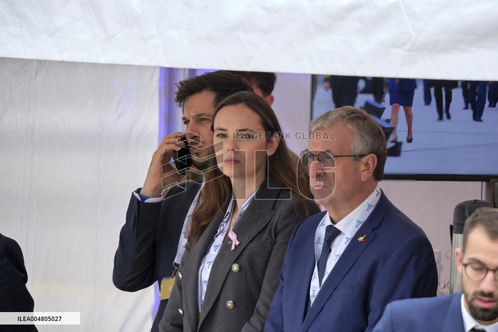 King Philippe At F-35 Delivery Ceremony - Florennes