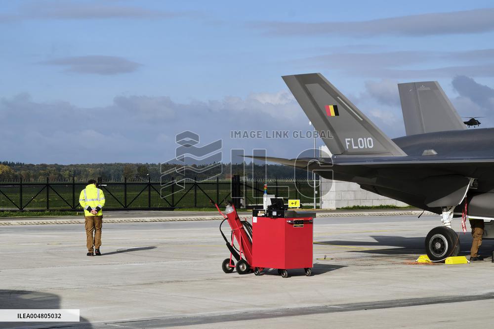 King Philippe At F-35 Delivery Ceremony - Florennes