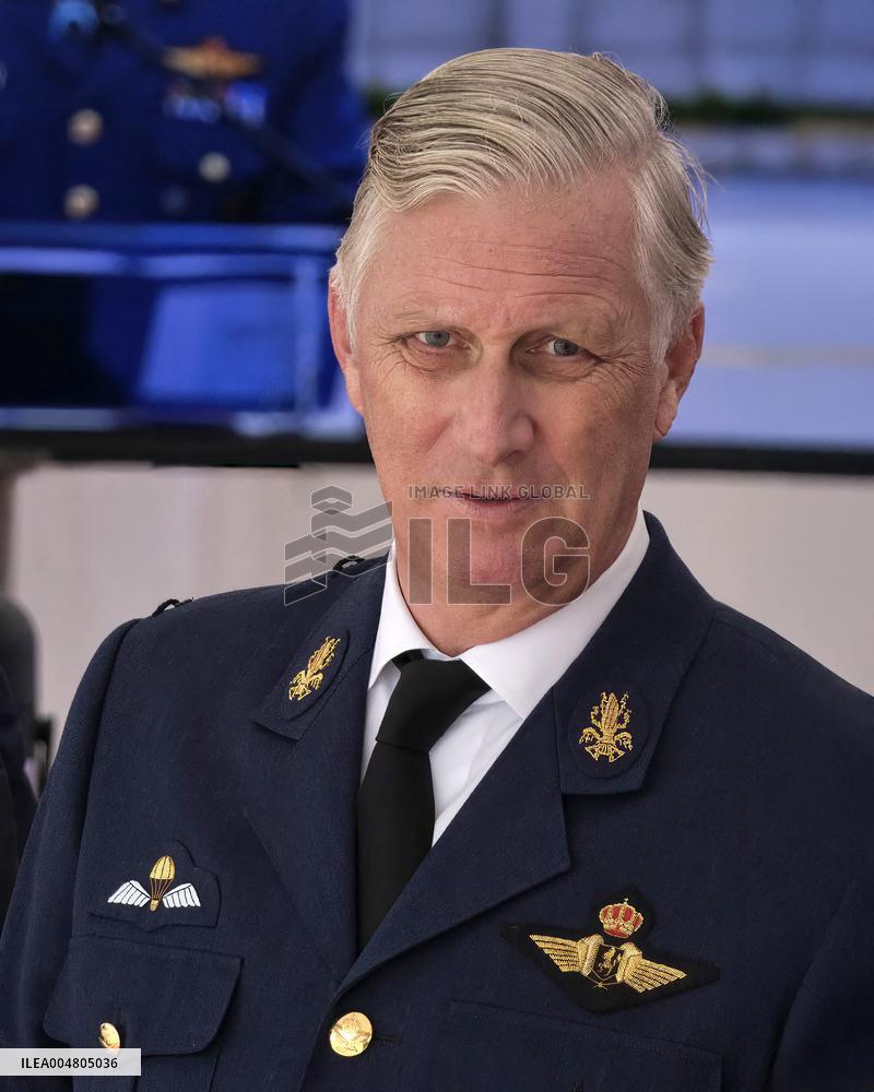 King Philippe At F-35 Delivery Ceremony - Florennes