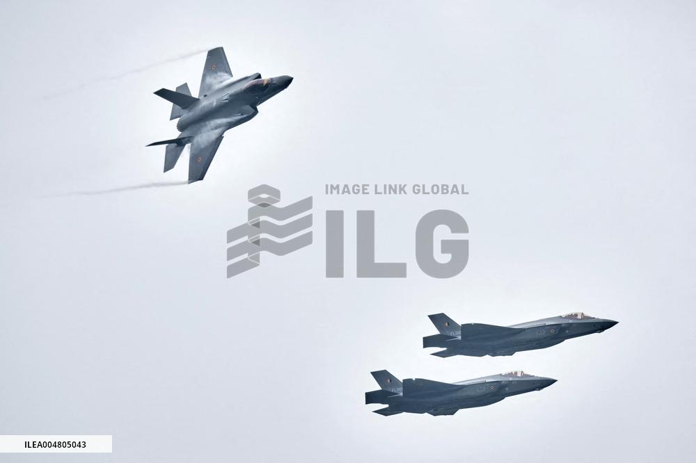 King Philippe At F-35 Delivery Ceremony - Florennes