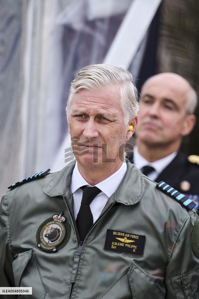King Philippe At F-35 Delivery Ceremony - Florennes
