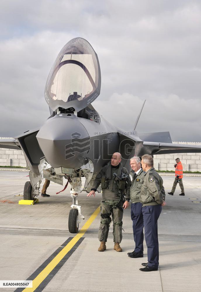King Philippe At F-35 Delivery Ceremony - Florennes