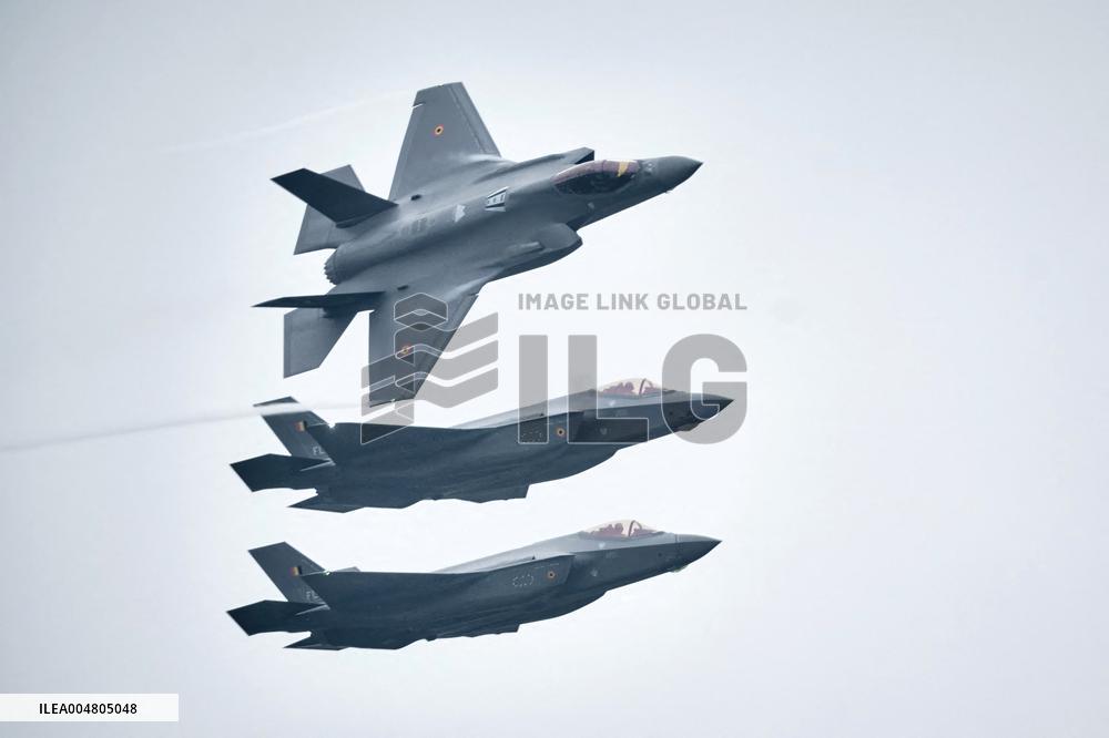 King Philippe At F-35 Delivery Ceremony - Florennes