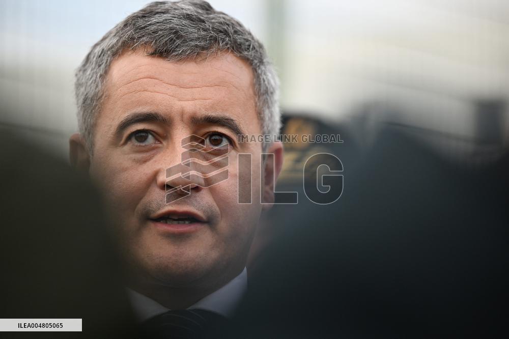 Gerald Darmanin visits the South Paris Region Penitentiary Center - Reau