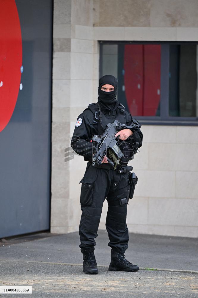 Gerald Darmanin visits the South Paris Region Penitentiary Center - Reau