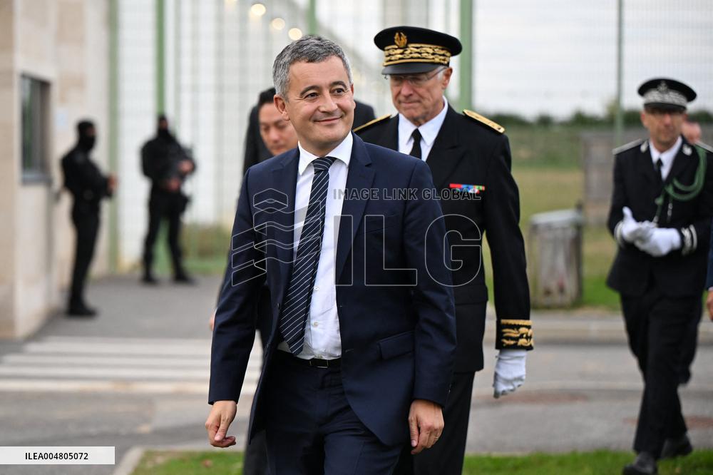 Gerald Darmanin visits the South Paris Region Penitentiary Center - Reau