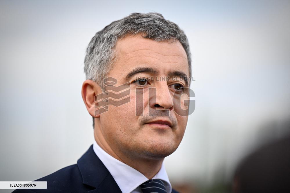 Gerald Darmanin visits the South Paris Region Penitentiary Center - Reau