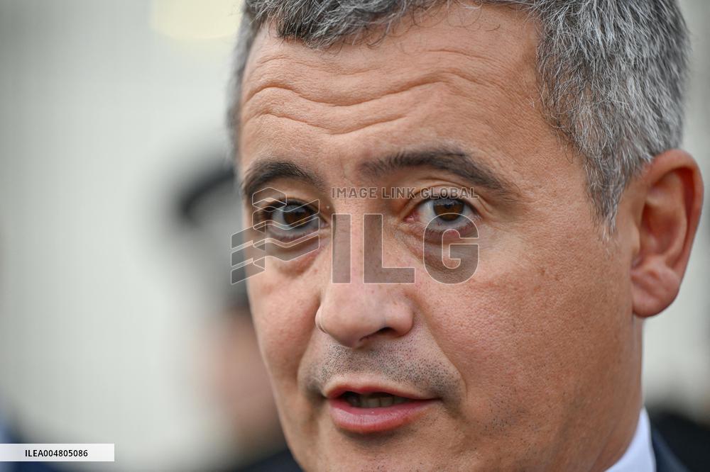 Gerald Darmanin visits the South Paris Region Penitentiary Center - Reau