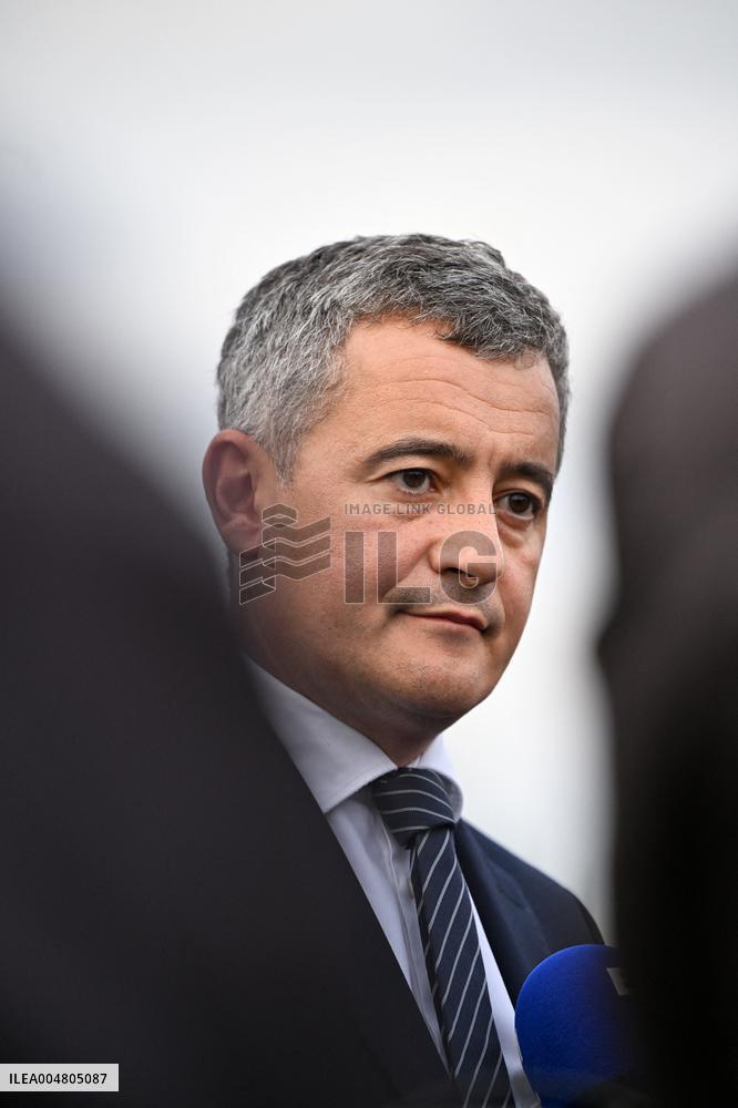 Gerald Darmanin visits the South Paris Region Penitentiary Center - Reau