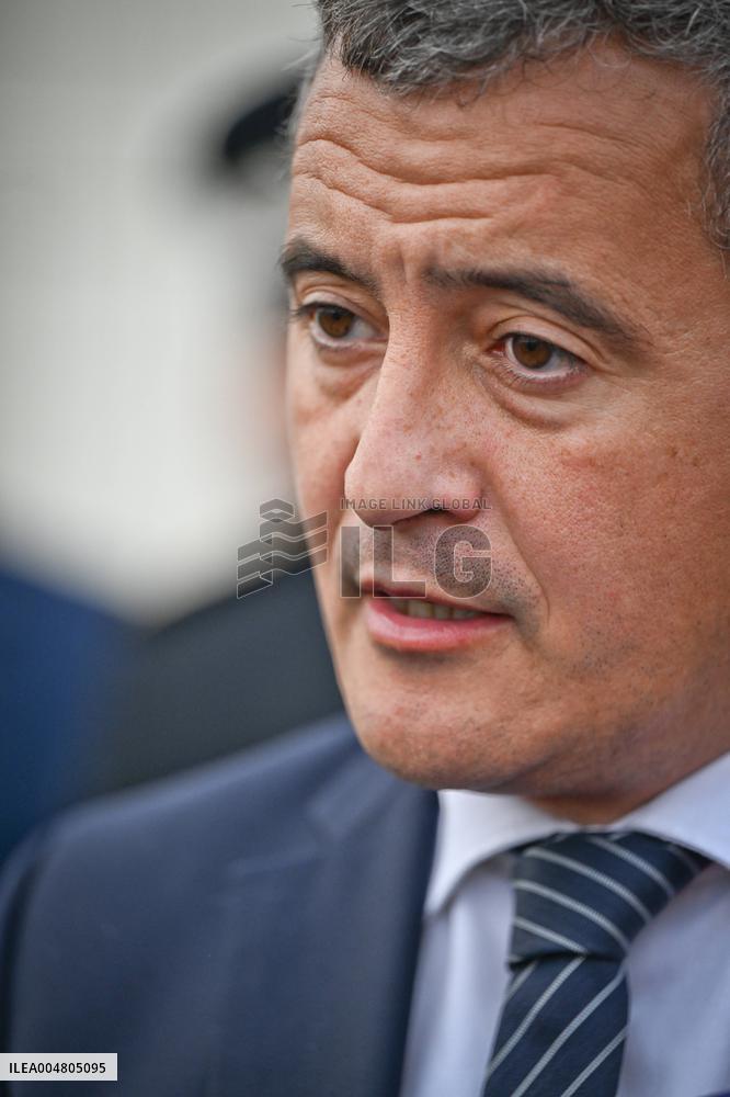 Gerald Darmanin visits the South Paris Region Penitentiary Center - Reau