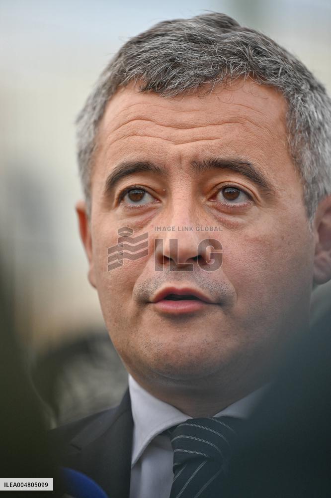 Gerald Darmanin visits the South Paris Region Penitentiary Center - Reau