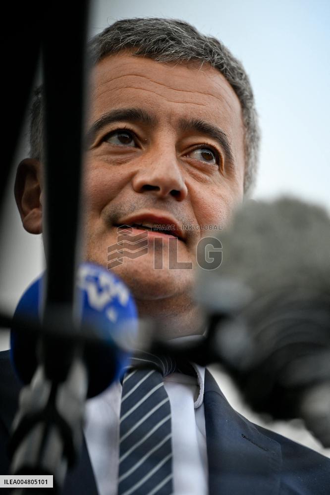 Gerald Darmanin visits the South Paris Region Penitentiary Center - Reau