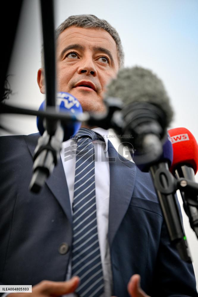 Gerald Darmanin visits the South Paris Region Penitentiary Center - Reau