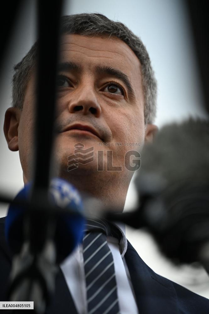 Gerald Darmanin visits the South Paris Region Penitentiary Center - Reau