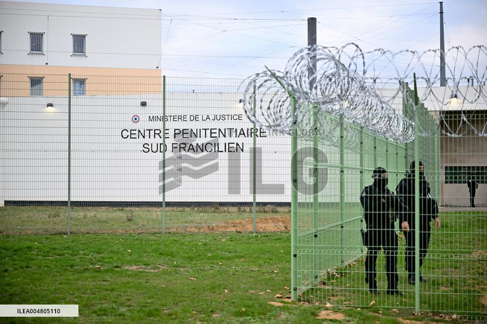 Gerald Darmanin visits the South Paris Region Penitentiary Center - Reau