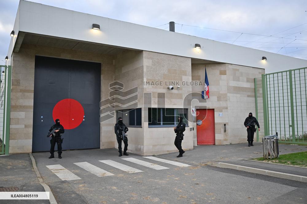 Gerald Darmanin visits the South Paris Region Penitentiary Center - Reau