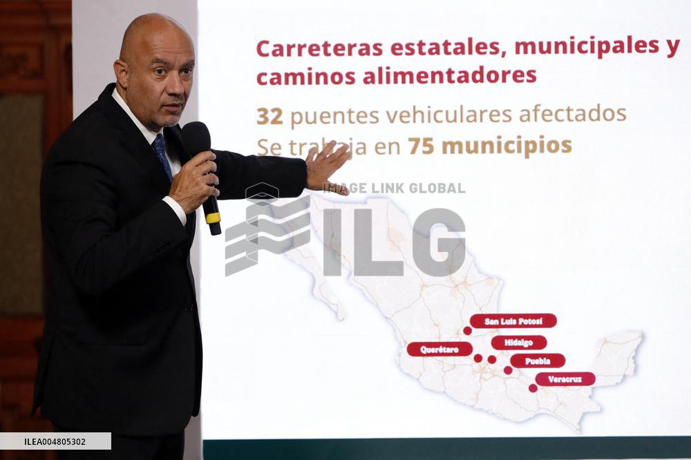 Mexican President Claudia Sheinbaum Holds Briefing Conference - Mexico