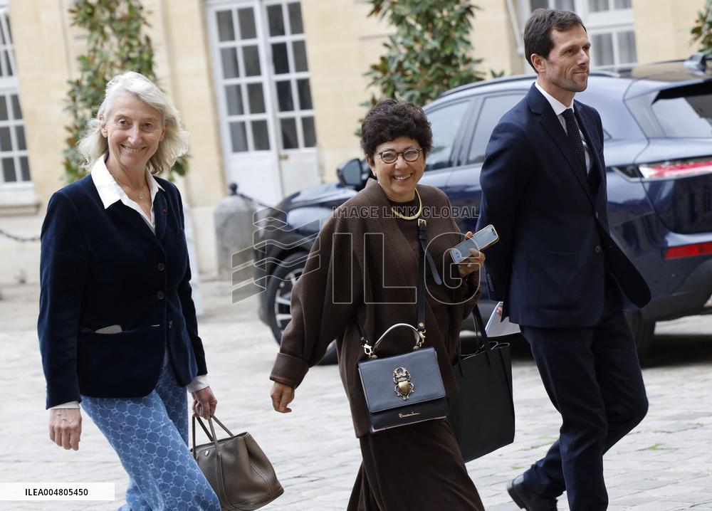 Meeting of Newly-Appointed Ministers at Matignon - Paris