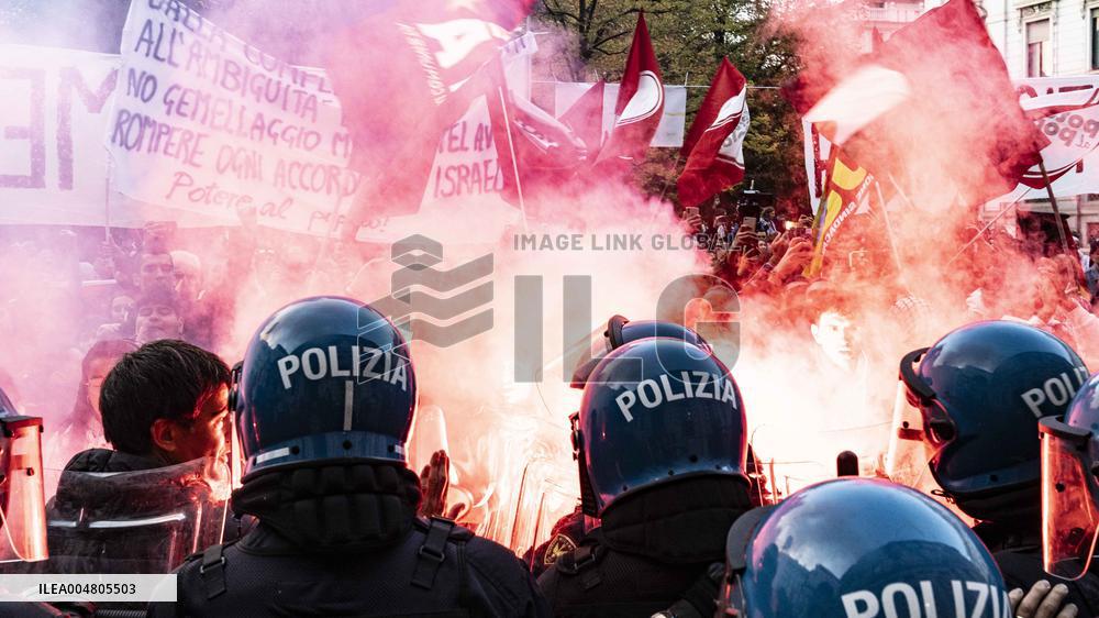 Pro-Palestine Demonstration - Milan
