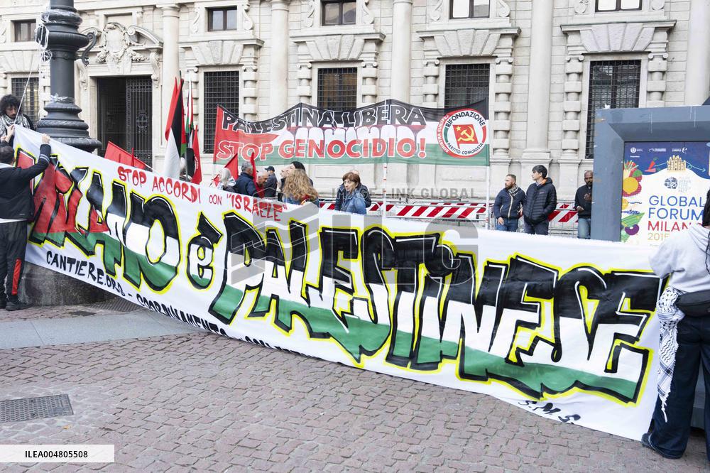 Pro-Palestine Demonstration - Milan