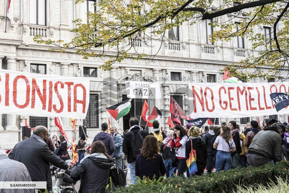 Pro-Palestine Demonstration - Milan