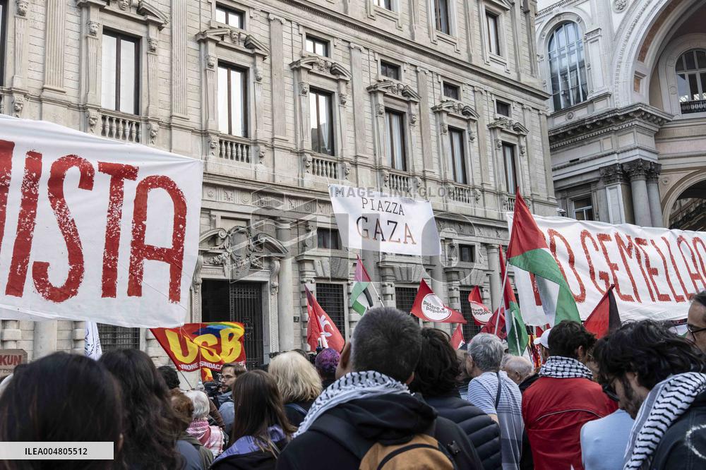 Pro-Palestine Demonstration - Milan