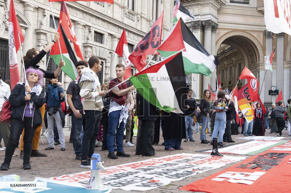 Pro-Palestine Demonstration - Milan