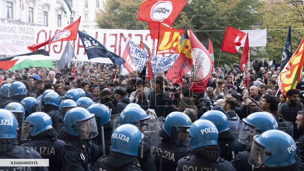Pro-Palestine Demonstration - Milan
