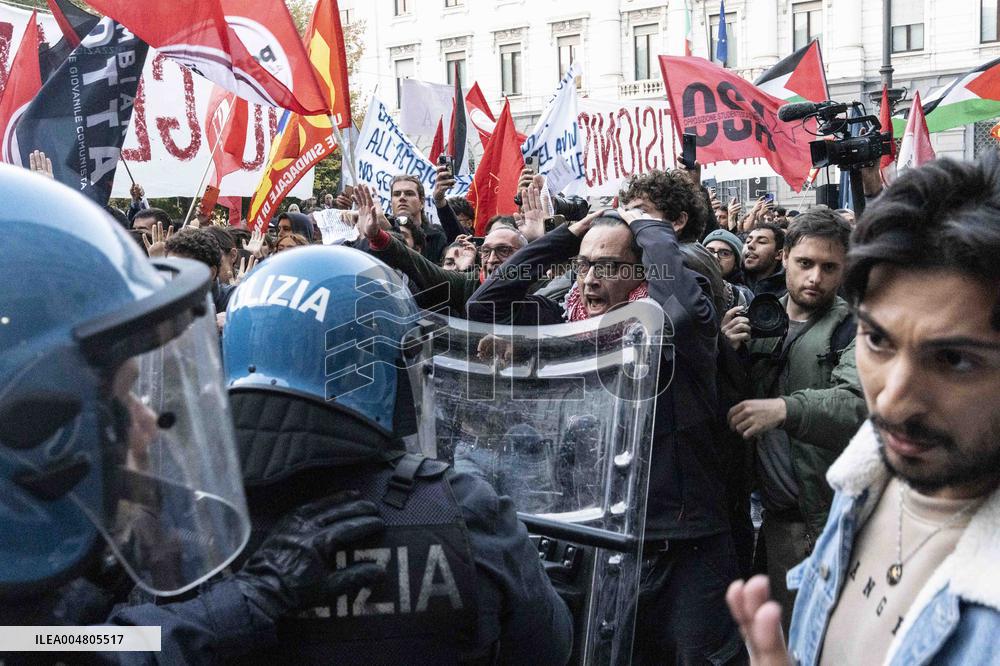 Pro-Palestine Demonstration - Milan