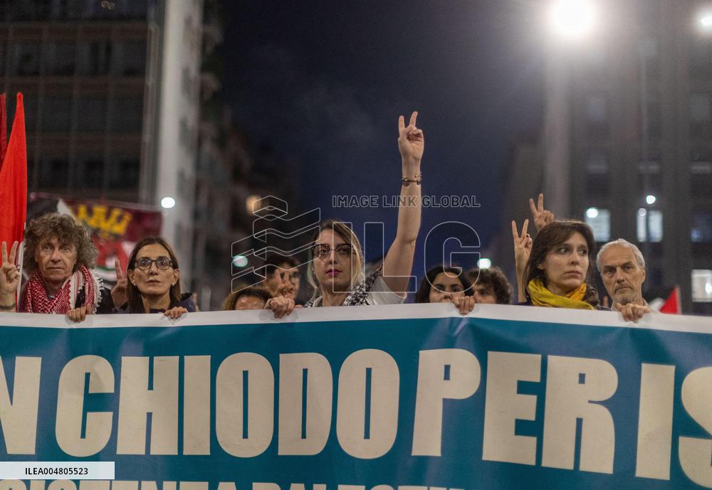 Pro-Palestine Demonstration - Milan
