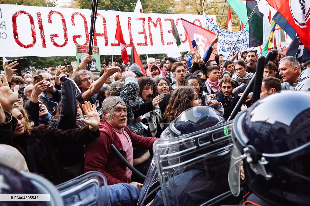 Pro-Palestine Demonstration - Milan