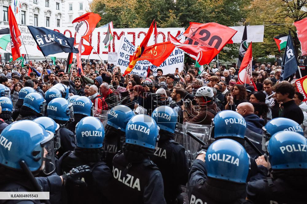 Pro-Palestine Demonstration - Milan