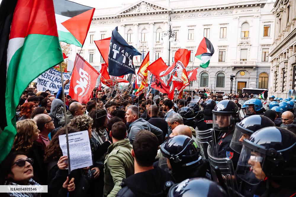 Pro-Palestine Demonstration - Milan