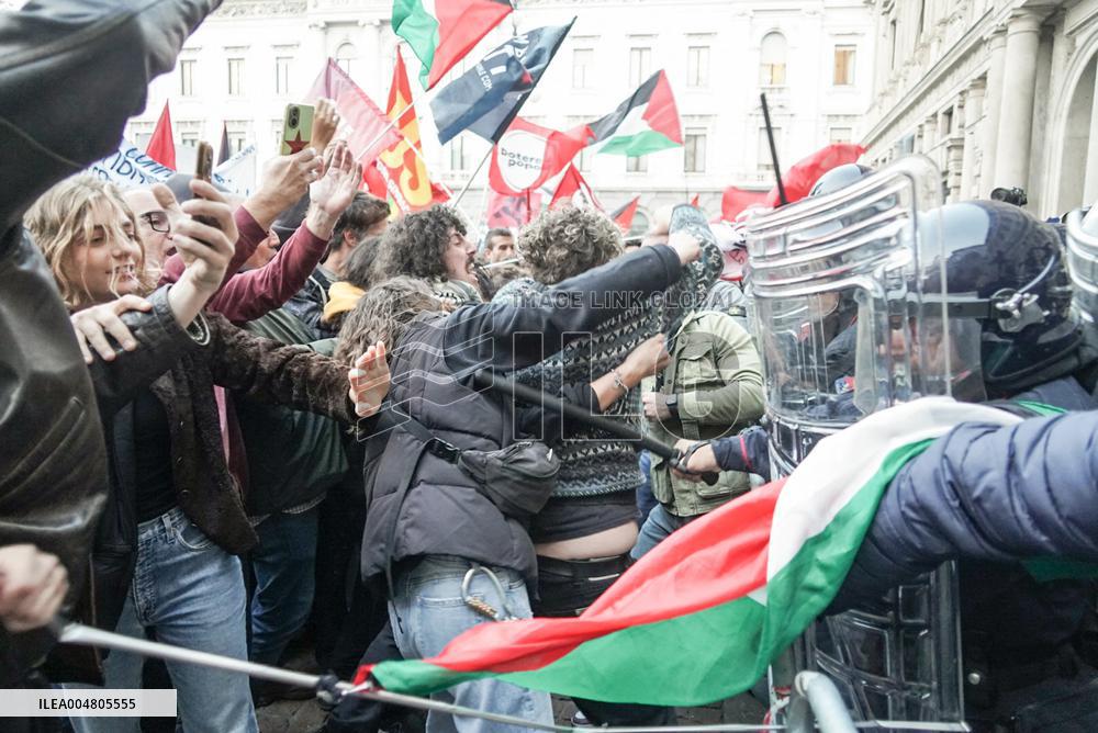Pro-Palestine Demonstration - Milan