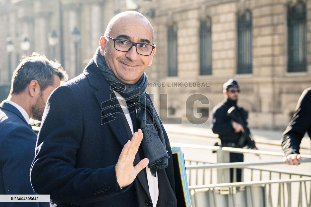 Ministers arrive at the Elysee Palace for the Council of Ministers - Paris AJ