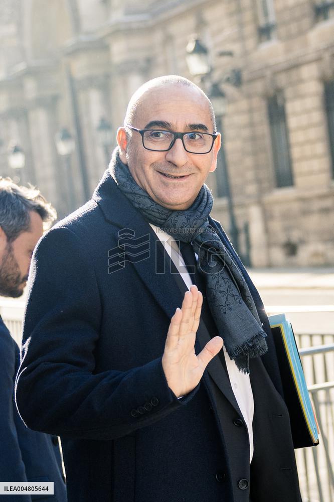 Ministers arrive at the Elysee Palace for the Council of Ministers - Paris AJ