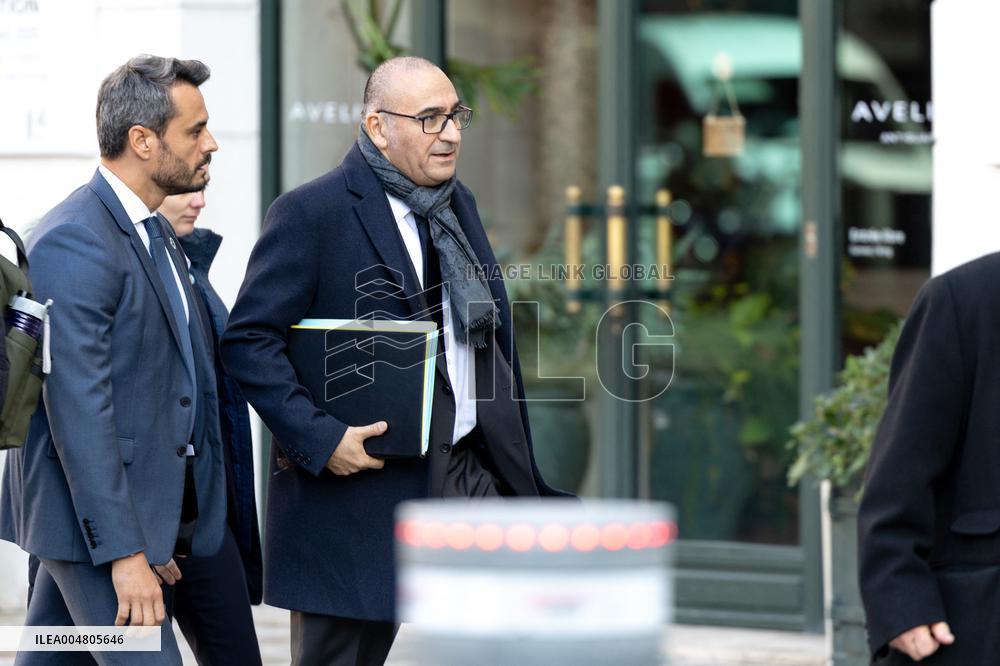 Ministers arrive at the Elysee Palace for the Council of Ministers - Paris AJ